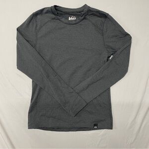 REI youth Charcoal Long Sleeve Tee